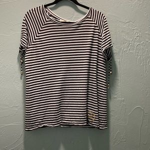 Michael Kors
Black and white striped 
Large